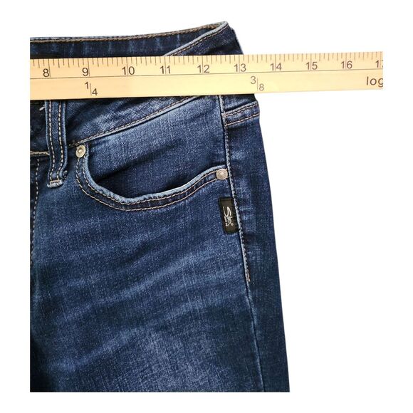 Silver Jeans Woman's Size W26xL31 Suki Slim Boot Cut Blue Denim Low Rise Med - Picture 3 of 8